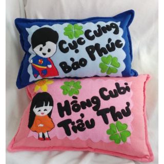 Cặp gối đôi bé gái và siêu nhân