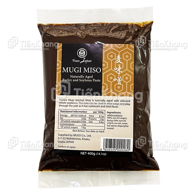 Tương đặc mugi miso Thực dưỡng hiện đại, gia vị thực dưỡng, Tương đặc cao cấp nhật bản tăng cường lợi khuẩn và giàu đạm