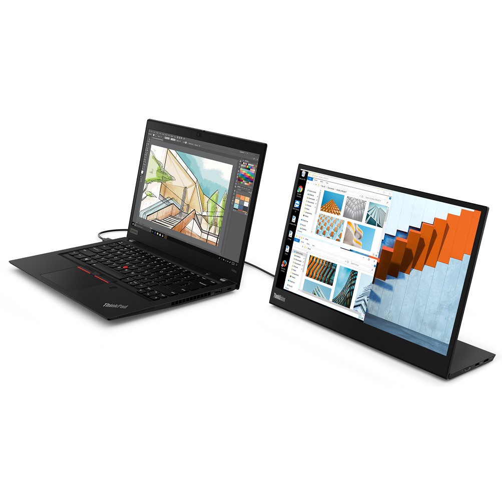 Màn hình Lenovo ThinkVision M14 (61DDUAR6WW) 14 inch - Màn hình di động BH 36T