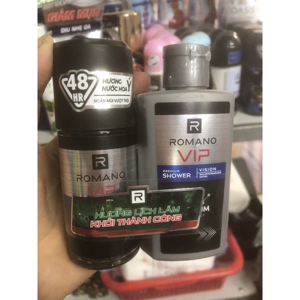 LĂN KHỬ MÙI CAO CẤP ROMANO VIP 50ML TẶNG SỮa TẮM NƯỚC HOA CAO CẤP