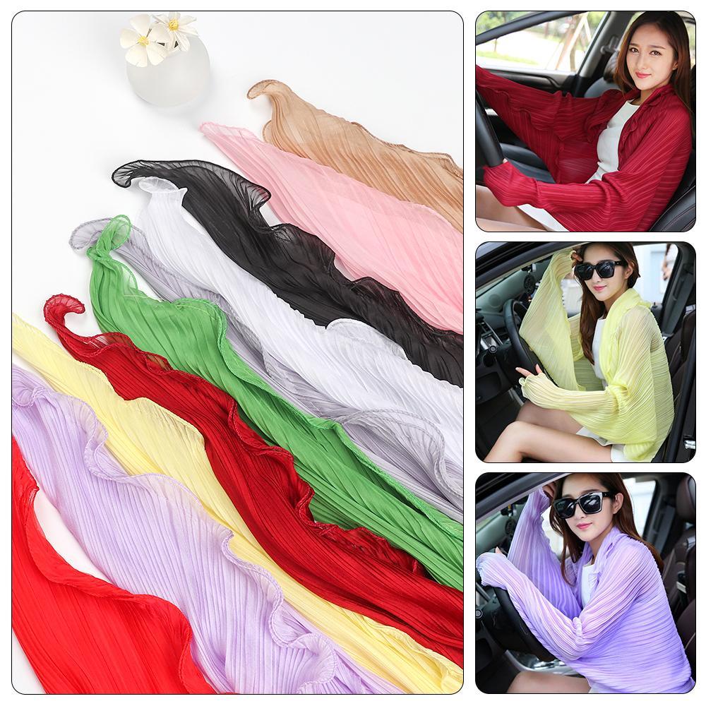 Ống Tay Áo Chống Nắng Chất Liệu Chiffon Cho Nữ