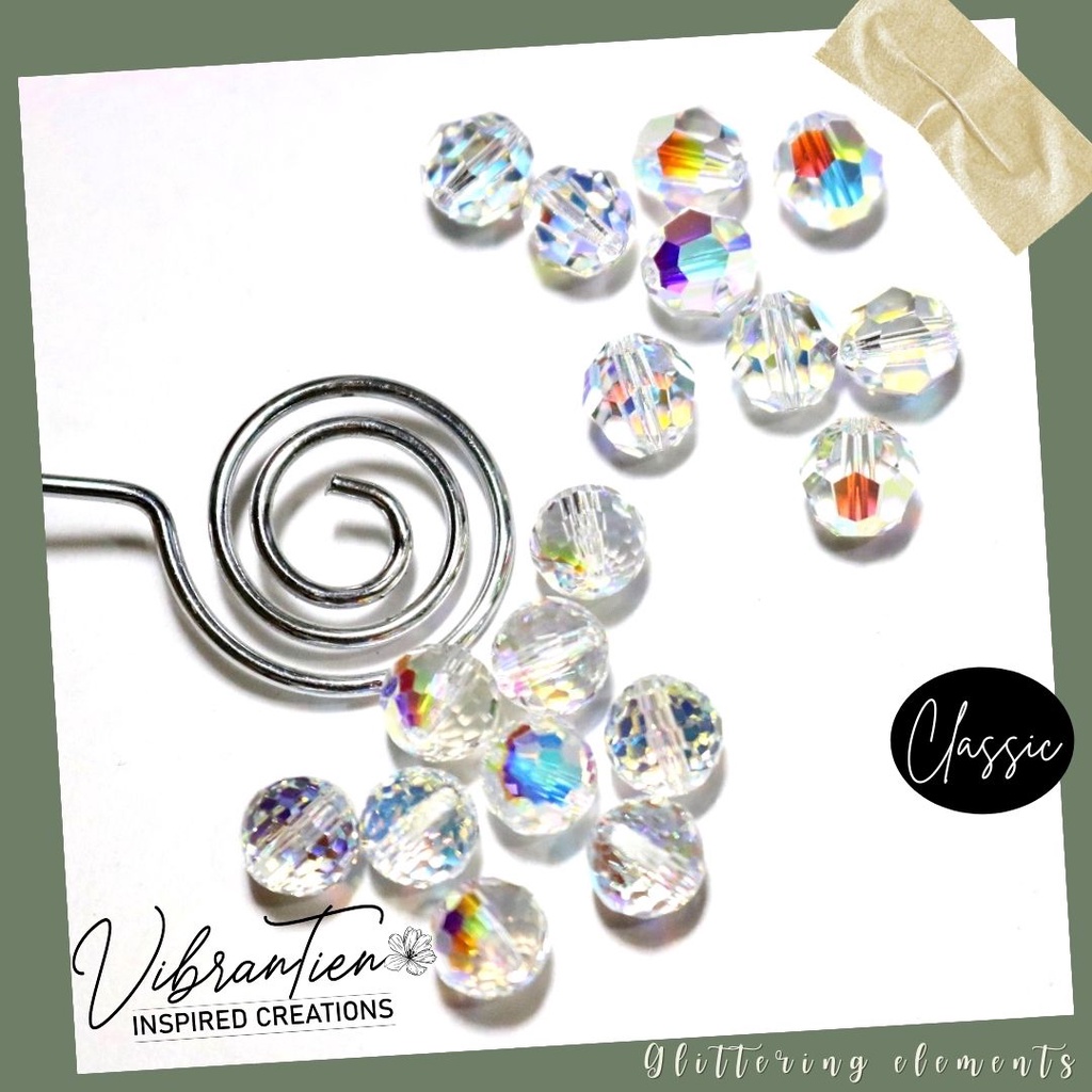 Pha lê Swarovski tròn giác lớn 4mm