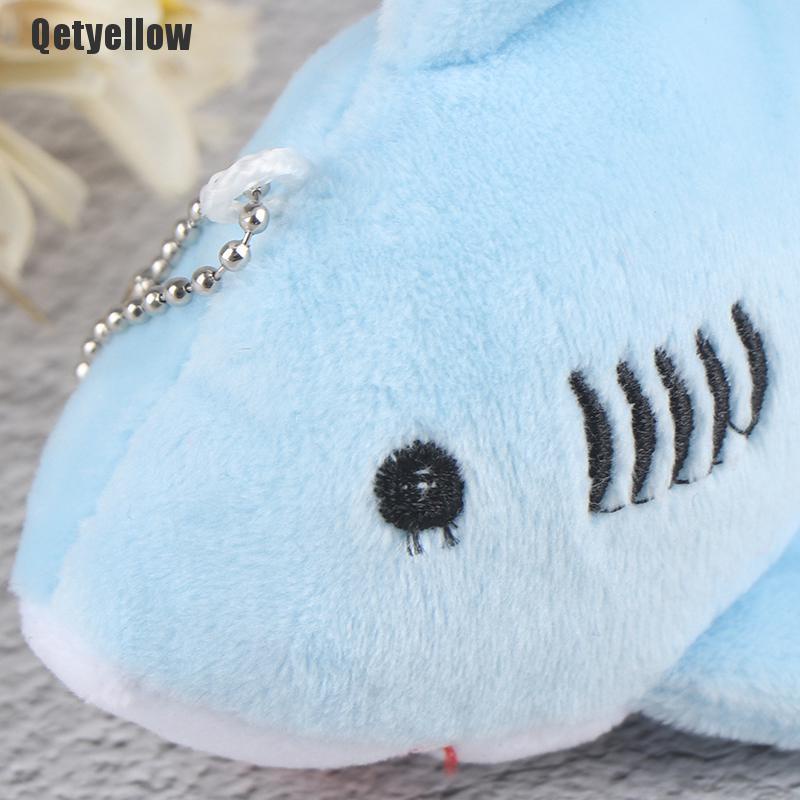 Móc khóa hình cá mập nhồi bông nhiều màu sắc 12cm