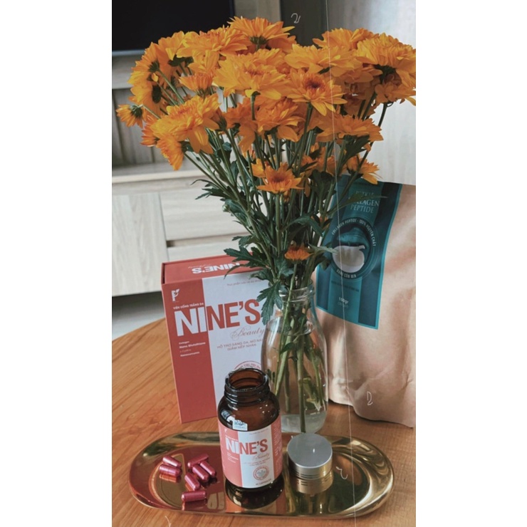 Viên uống trắng da Nine’s Beauty (30 viên) - Giúp làm sáng da, giảm thâm nám sạm, tàn nhang, lão hóa da