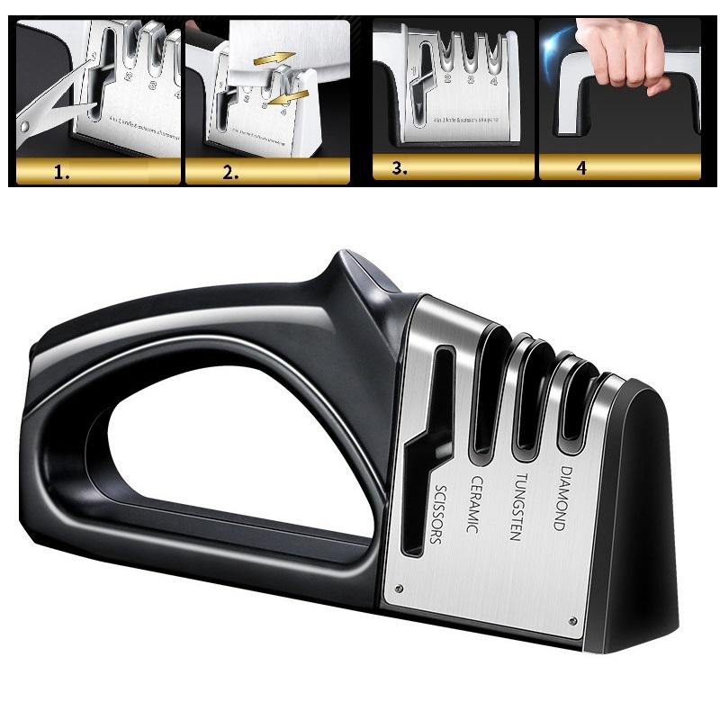 Dụng cụ siêu mài dao siêu bén 4 trong 1 - 23cm