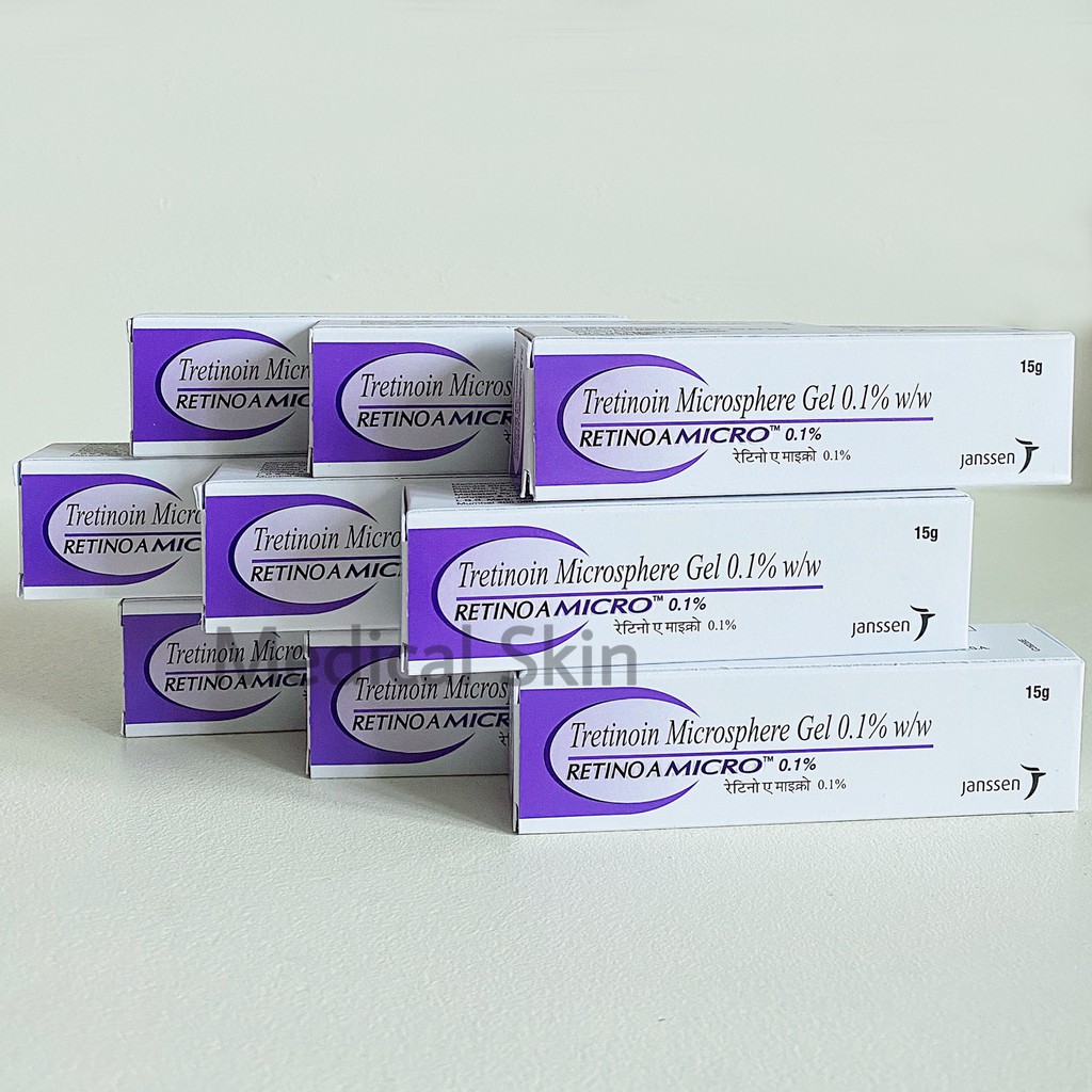 Gel Tretinion microsphere gel 0.1%( retin A 0.1%) giảm nếp nhăn, chống lão hóa