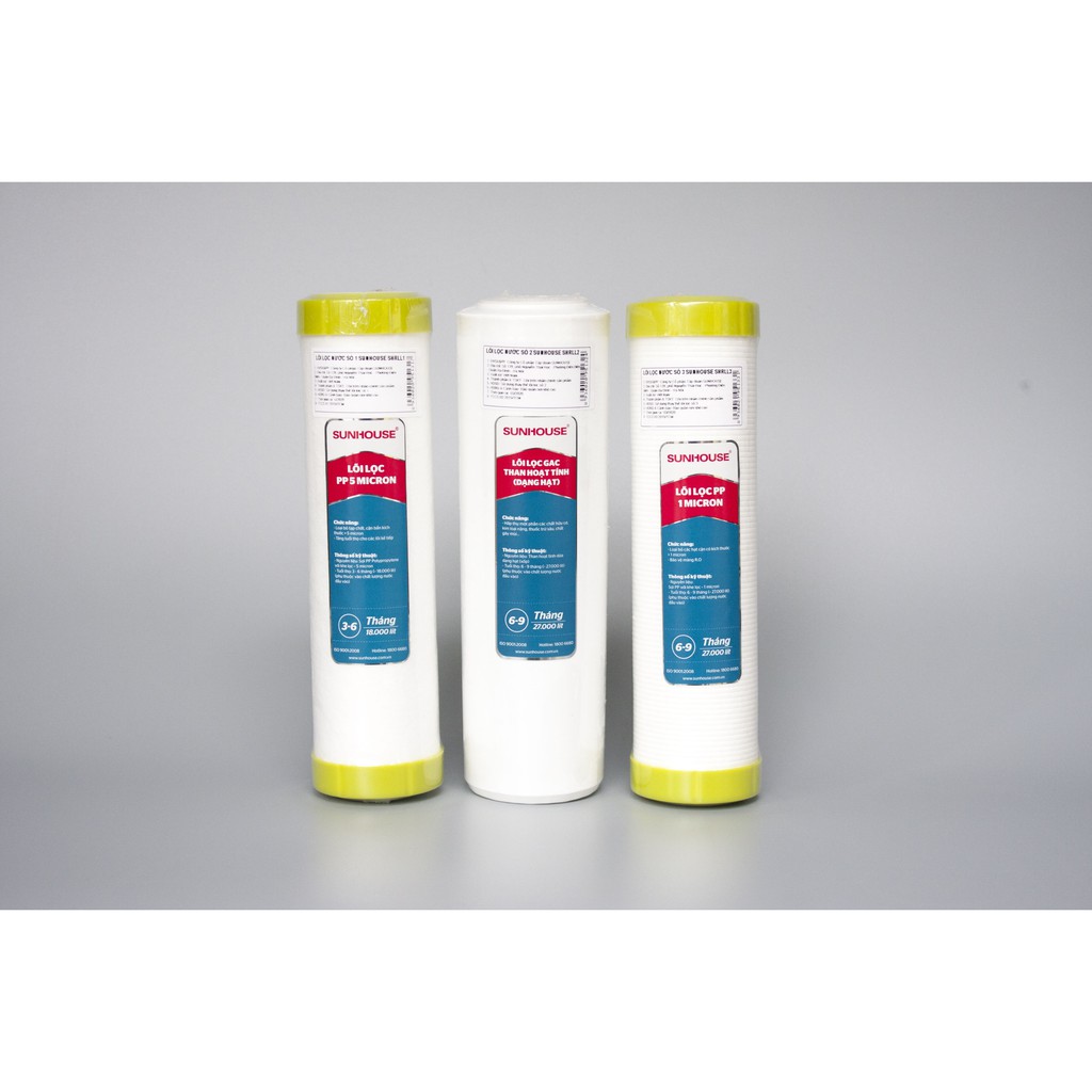 Bộ 3 Lõi Lọc Sunhouse 123 Chính Hãng | BigBuy360 - bigbuy360.vn