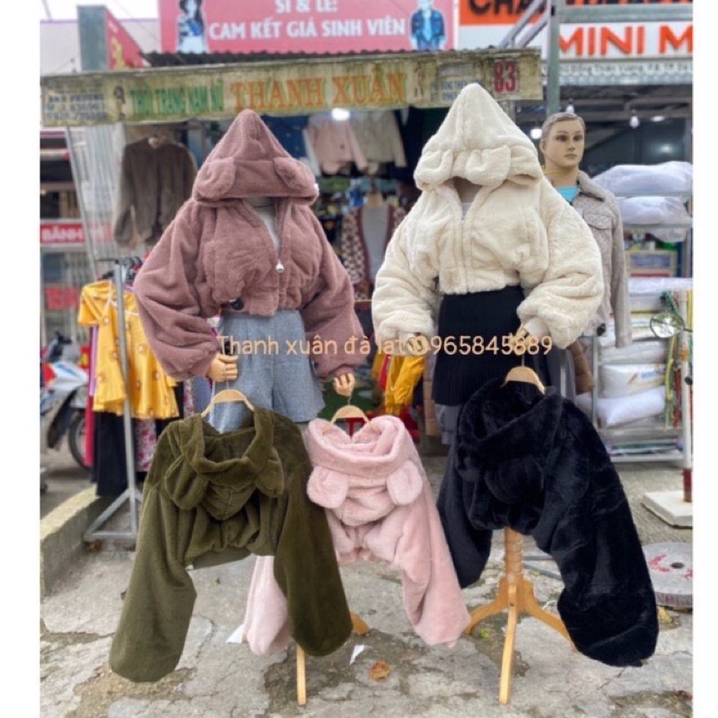 Áo lông cho nữ dáng ngắn sang chảnh ảnh thật.