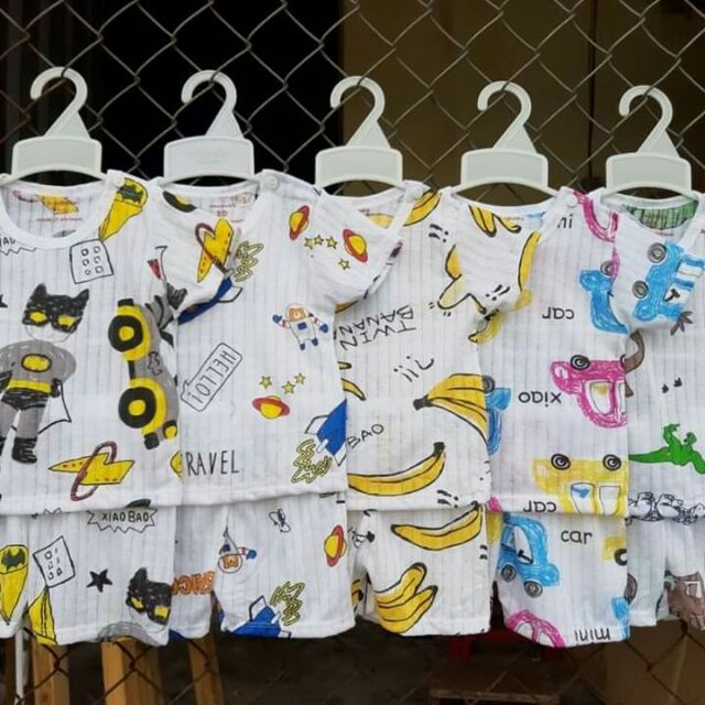 Set 5 bộ cotton giấy cho bé