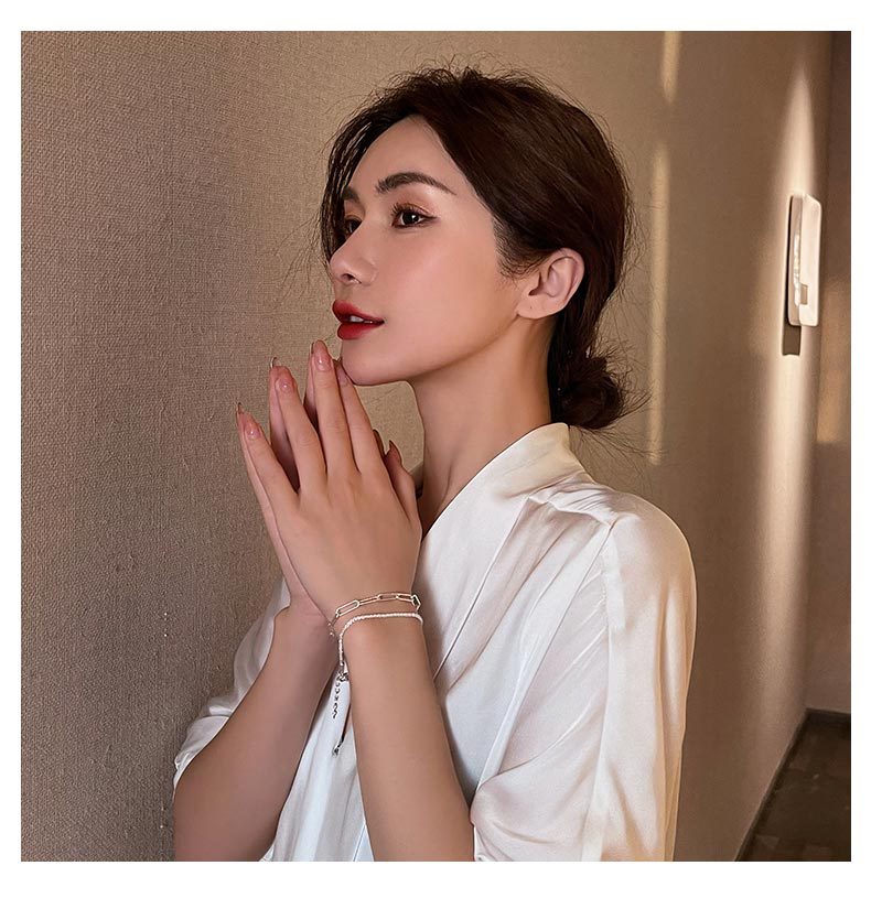 Vòng Đeo Tay Dạng Nhẫn Thiết Kế Đơn Giản Thời Trang Nhật Hàn Cho Nữ