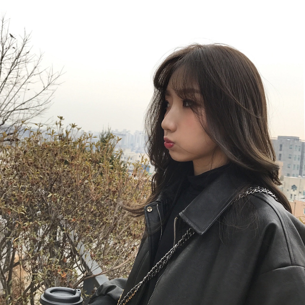 Áo khoác da PU phối vải lông dày cỡ lớn thời trang thu đông Hàn Quốc mới cho học sinh