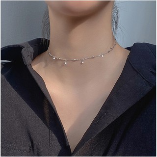 Dây chuyền choker hạt bi tòn ten xinh