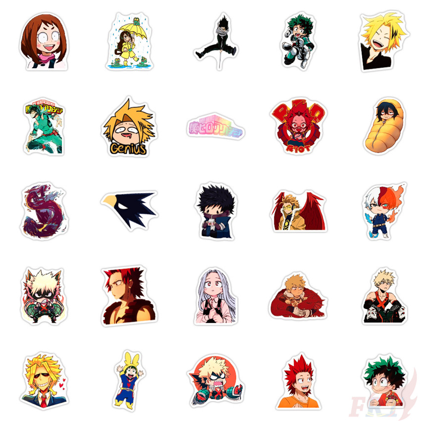 Set 50 hình dán My Hero Academia Anime Series 10 DIY độc đáo dùng trang trí tiện dụng