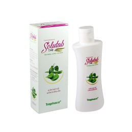 Dung dịch vệ sinh phụ nữ bộ ba thông minh trầu không-lô hội-acid lactic Solutab Traphaco chai 100 ml