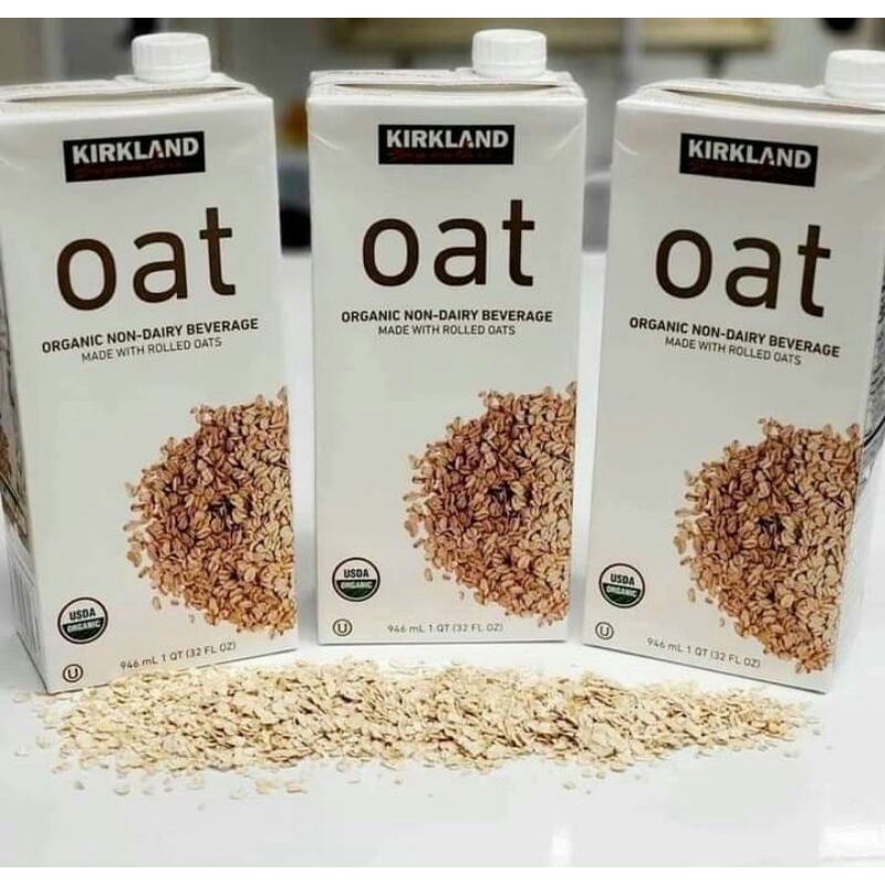Thùng 6 Hộp Sữa Yến Mạch Oat Organic Non - Dairy Beverage 946ml siêu ngon của Kirkland Signature Mỹ