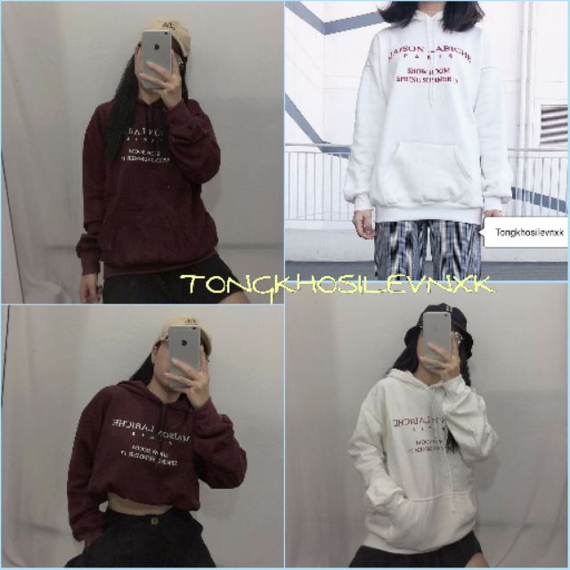 (ảnh thật 2màu) ÁO HOODIE NỈ NGOẠI MAISON LABICHE UNISEX | BigBuy360 - bigbuy360.vn