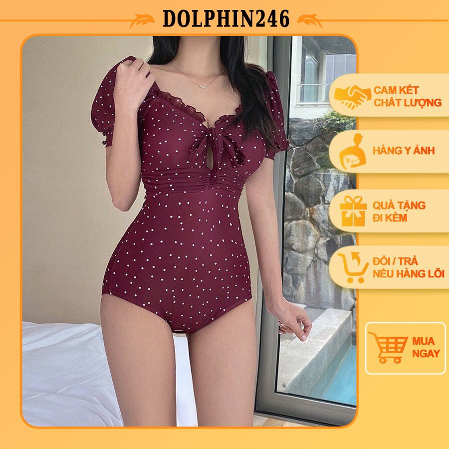 Bikini Liền Thân Bikini Đi Biển Đồ Bơi Nữ 2021 Có Tay Sang Chảnh CTĐ21 2555