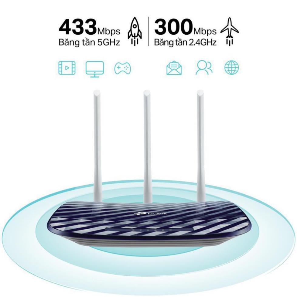 TP-Link AC 750Mbps Bộ phát wifi không dây (Thiết bị mạng) - Archer C20 - Hàng Chính Hãng | BigBuy360 - bigbuy360.vn