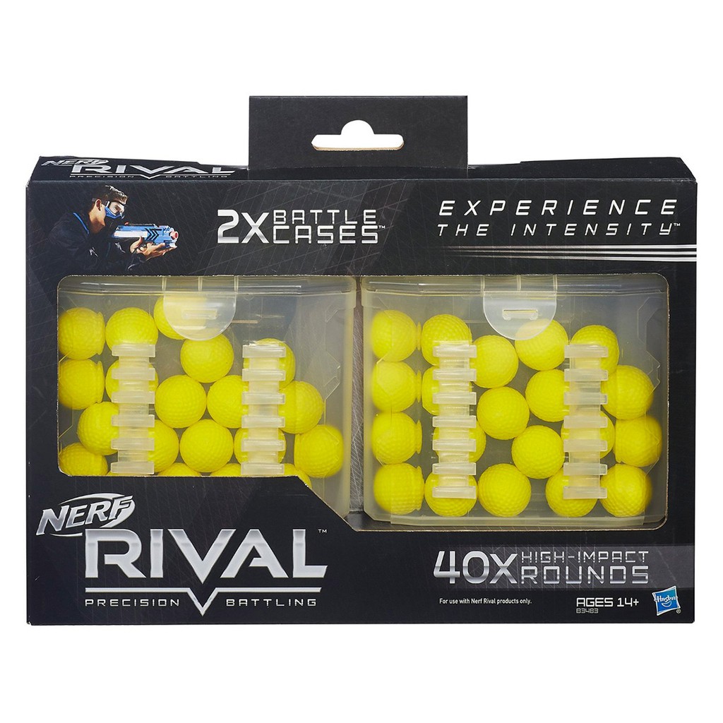 Đạn bọt xốp Nerf - Rival 40 viên (trong 2 hộp nhựa)