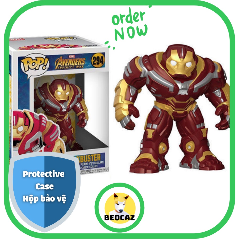 [Ship Hỏa Tốc][Full Box][Tặng Hộp Bảo Vệ] Mô hình Funko nhân vật Hulkbuster No.294 Avengers Biệt đội siêu anh hùng