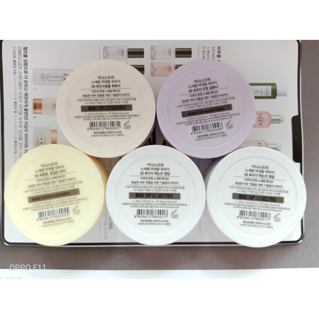 [ GIÁ SỈ 80K ] Phấn phủ kiềm dầu Innisfree No Sebum Mineral Powder Emoji #2 #4 #5 #6