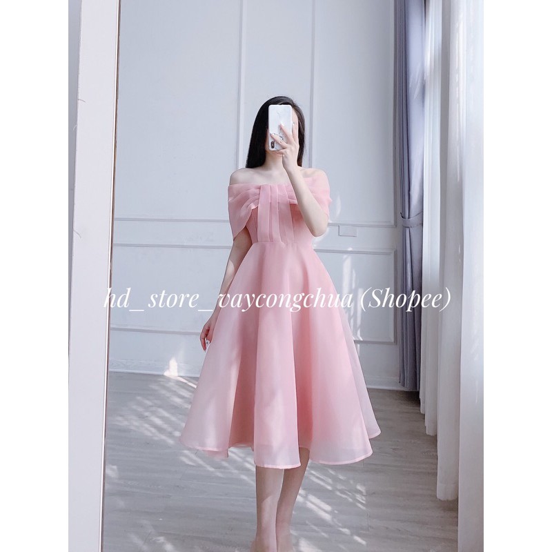 [ẢNH THẬT] V221 VÁY ĐẦM TRẮNG XOÈ DỰ TIỆC, DẠ HỘI KỶ YẾU PROM, VÁY CÔNG CHÚA TIỂU THƯ TRỄ VAI, ĐẦM THIẾT KẾ DỰ TIỆC CƯỚI | BigBuy360 - bigbuy360.vn