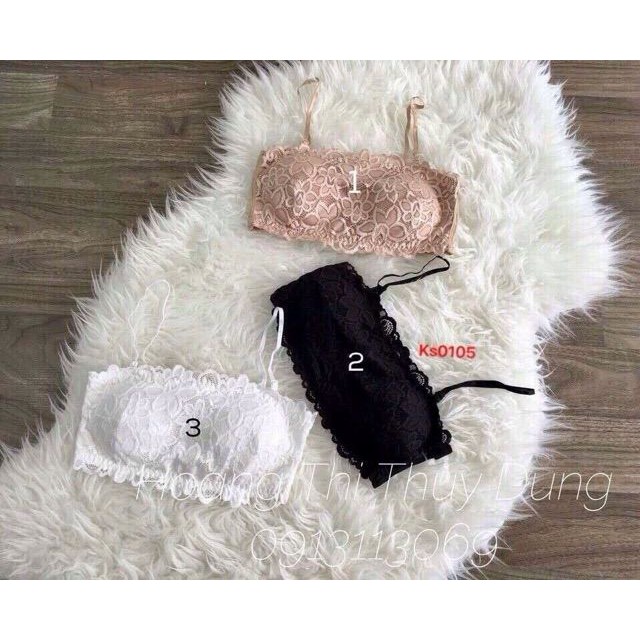 Áo Bra ren nhiều chi tiết đệm dày. ms 037