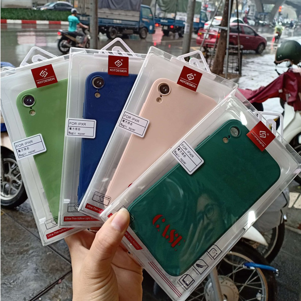 Ốp lưng chống bẩn KST Viền cho vuông iPhone X/XR/XS Max/xs