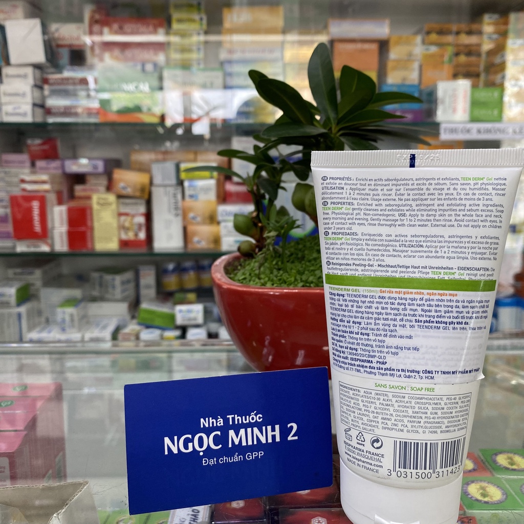 ✅ [Chính Hãng] TeenDerm Gel (Gel rửa mặt giảm nhờn, ngăn ngừa mụn