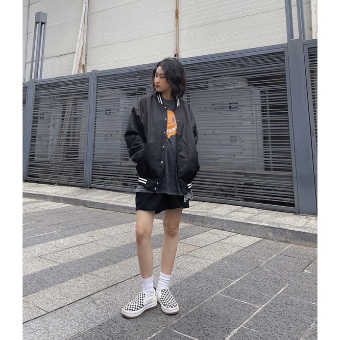 Áo Khoác Bomber Basic JOG Nam nữ Form Rộng Unisex