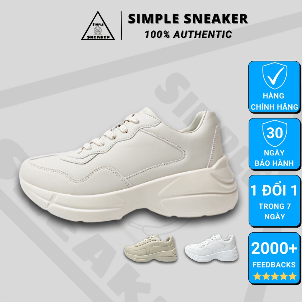 Giày Domba Chính Hãng UnisexFREESHIP Domba Moonlake 3 Màu Chuẩn Auth Domba Korea- Đế Cao 6cm Tôn Dáng - Simple Sneaker