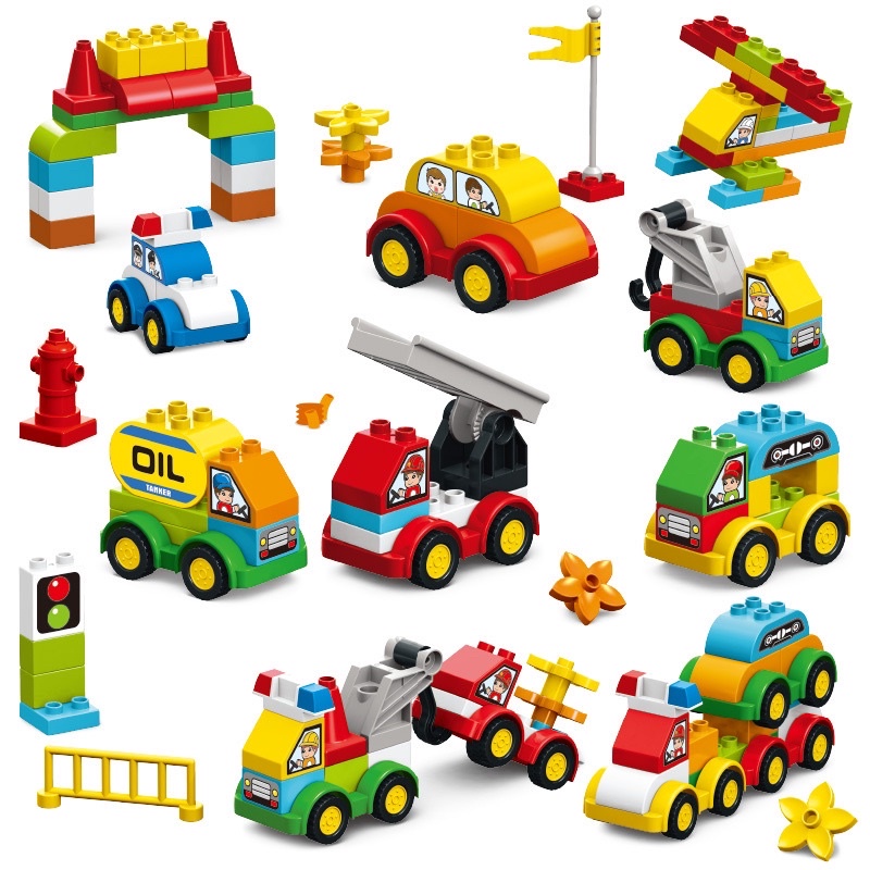 Robot đồ chơi biến hình xe size Lego Duplo 6 in 1 - 124 chi tiết