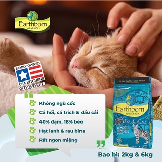 [Bao nguyên seal 6kg] Thức ăn mèo EARTHBORN từ Mỹ (Grain free)