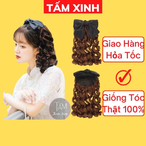 Xược đuôi ngoặm tóc giả kiểu dáng lolita hottrend tiểu thư công chúa sang chảnh