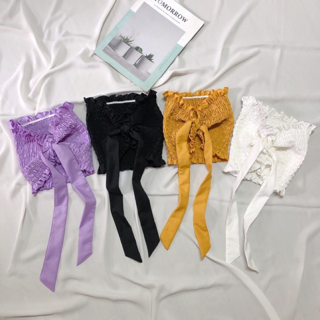 áo ống nhún tặng dây buộc choker