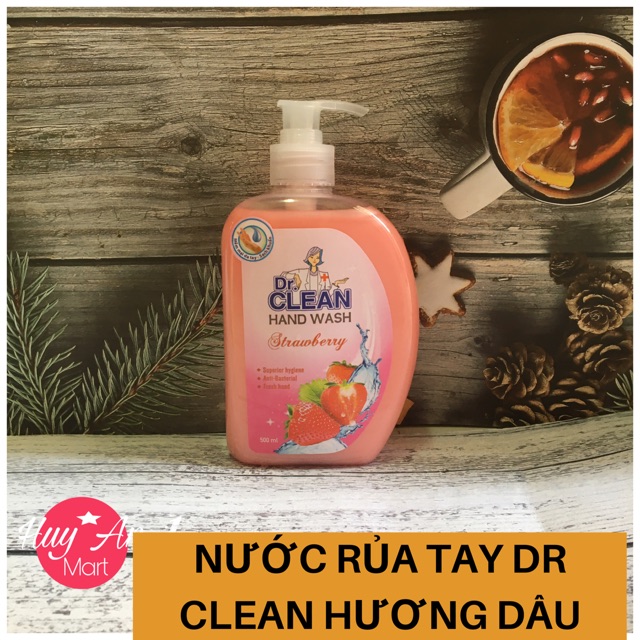 Nước rửa tay DR.Clean hương hoa quả 500ml Hàng Việt nam