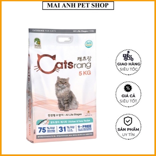 Thức Ăn Khô Cho Mèo Catsrang - Hàn Quốc - Bao 5 Kg