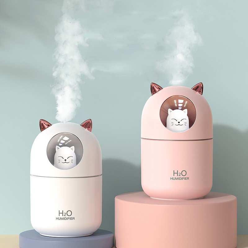 Máy xông tinh dầu Mini -phun sương hình gấu HUMIDIFIER .H2O dễ thương