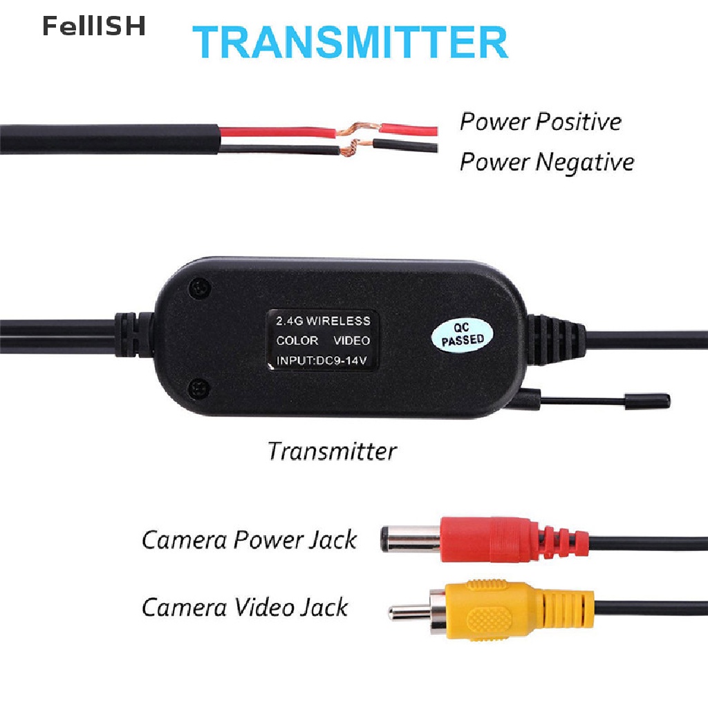 Bộ Truyền Và Nhận Tín Hiệu Video Không Dây 2.4G Cho Camera Sau Xe Hơi
 439br