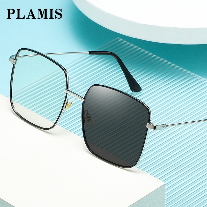 Mắt kính PLAMIS gọng kim loại chống bức xạ chống ánh sáng xanh thời trang cho nam nữ