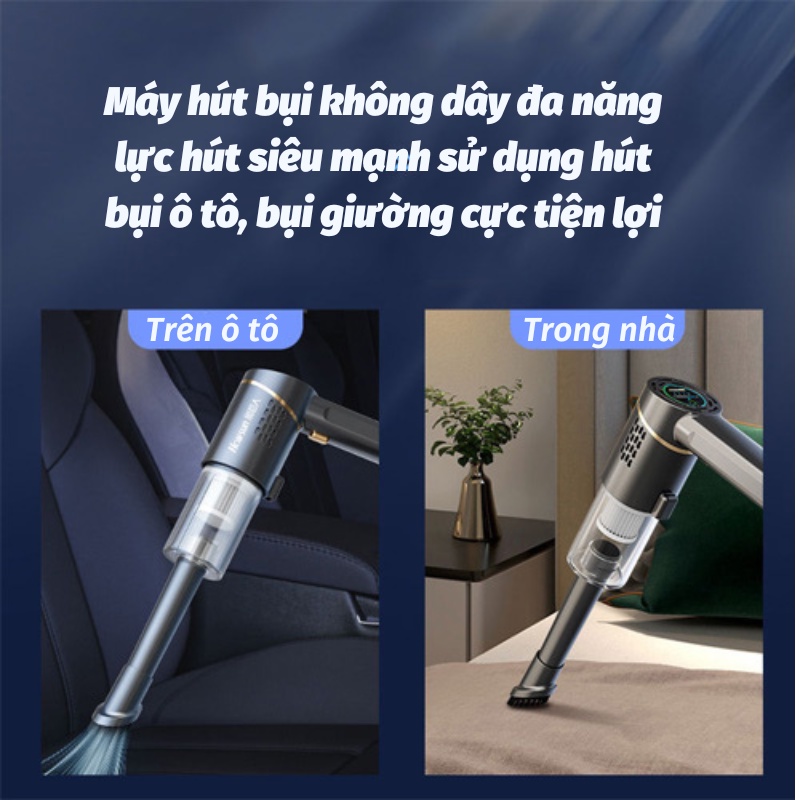 Máy Hút Bụi Mini Máy Hút Bụi Giường Tiện Lợi Gọn Nhẹ Đa Năng Cầm Tay SUN.Z