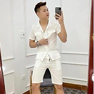Bộ đũi nam đồ bộ nam cộc tay mặc hè cổ tàu cổ bẻ thời trang topmen68 | BigBuy360 - bigbuy360.vn