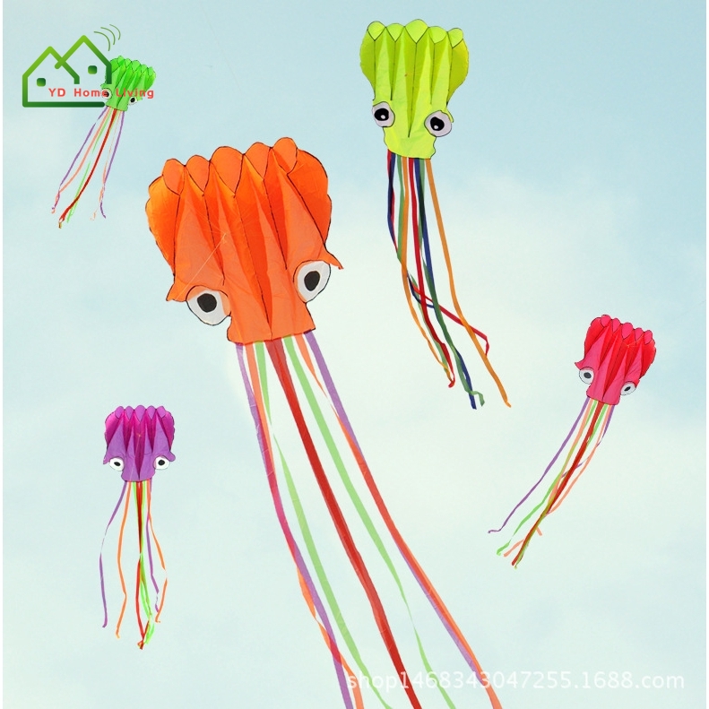 Diều thả hình bạch tuộc 3D độc đáo dây dài 4m