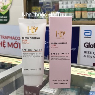 Kem chống nắng nhân sâm tươi Hàn Quốc-Fresh Ginseng Suncream