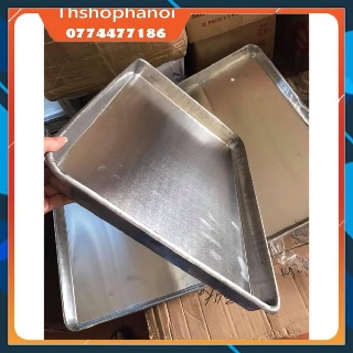 Khay nướng nhôm 405 nướng bánh không lỗ dày 1.2mm