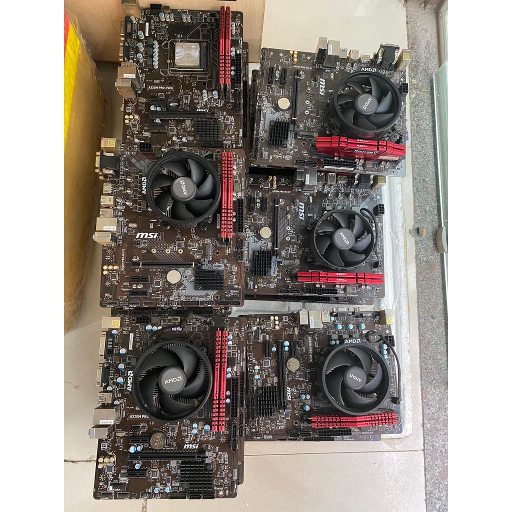 Combo Mainboard: MSI A320M - CPU: Ryzen 3 2200G fan có VGA Onboard | BigBuy360 - bigbuy360.vn