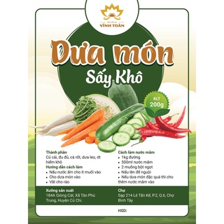 Dưa món sấy khô