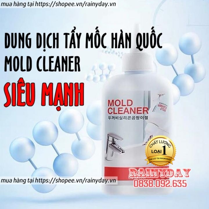 Dung dịch tẩy mốc hàn quốc mold cleaner tẩy mốc nhựa cao su silicon máy rửa mặt