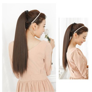 Tóc Giả Cột Đuôi Ngựa Thẳng Cao Cấp