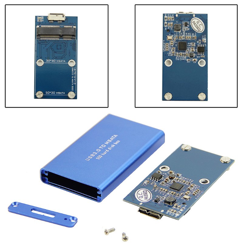 Hộp Đựng Thẻ Chuyển Đổi Usb 3.0 Sang Msata Ssd | BigBuy360 - bigbuy360.vn